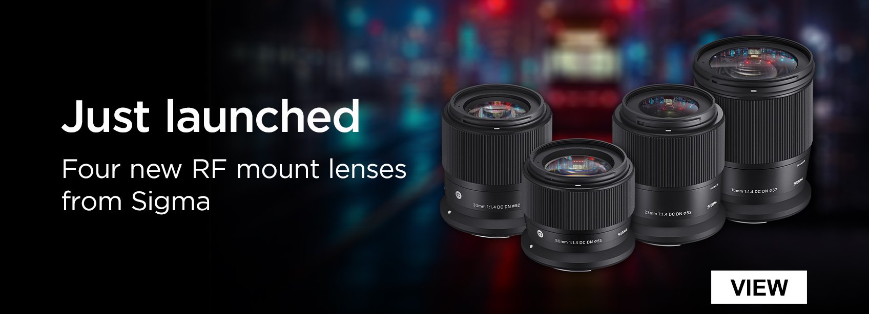 Just Launched four new RF mount lenses from Sigma