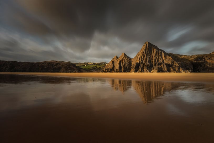 Three cliffs bay