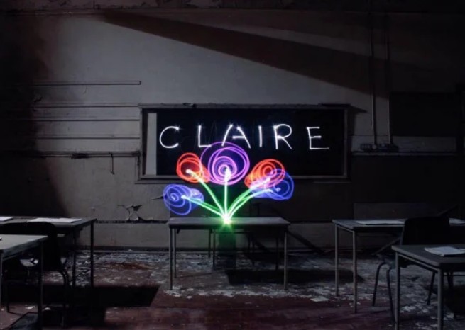 Claire Harper’s demonstration of light painting