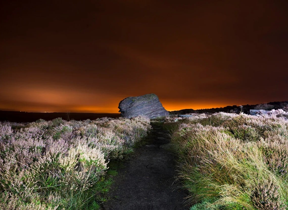 Tim Coleman’s demonstration of light painting