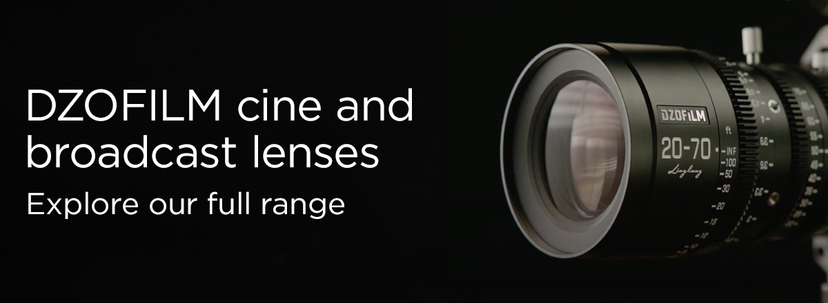 DZOFILM cine lenses banner