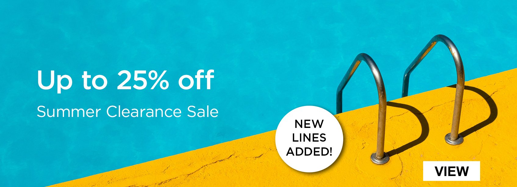 Up to 25% off selected products in the summer clearance sale (New Lines Added)