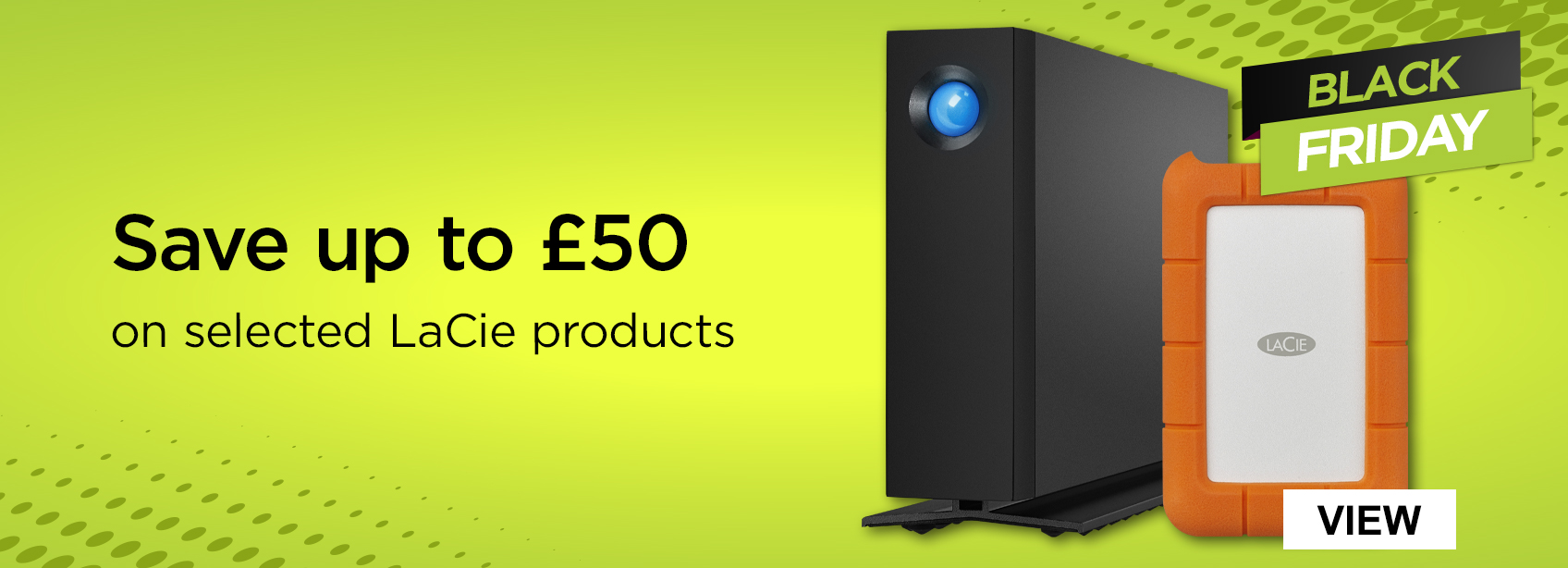 Save up to £50 on selected LaCie products