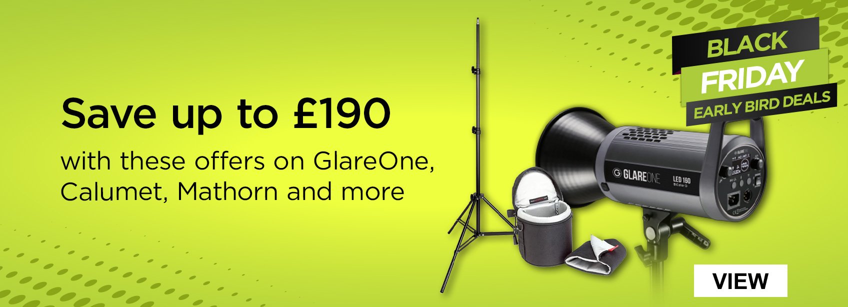 Save up to £190 with these offers on GlareOne, Calumet, Mathorn and more