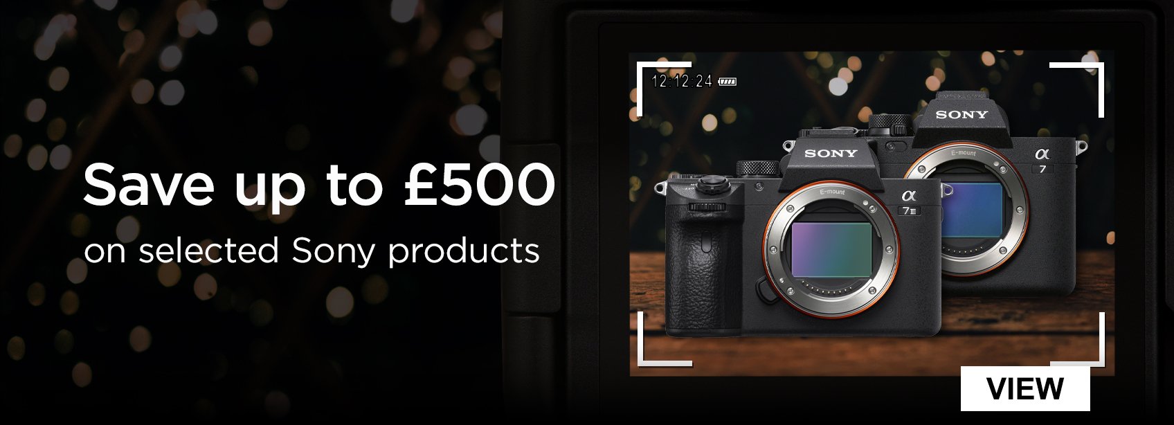 Save up to £500 on selected Sony products