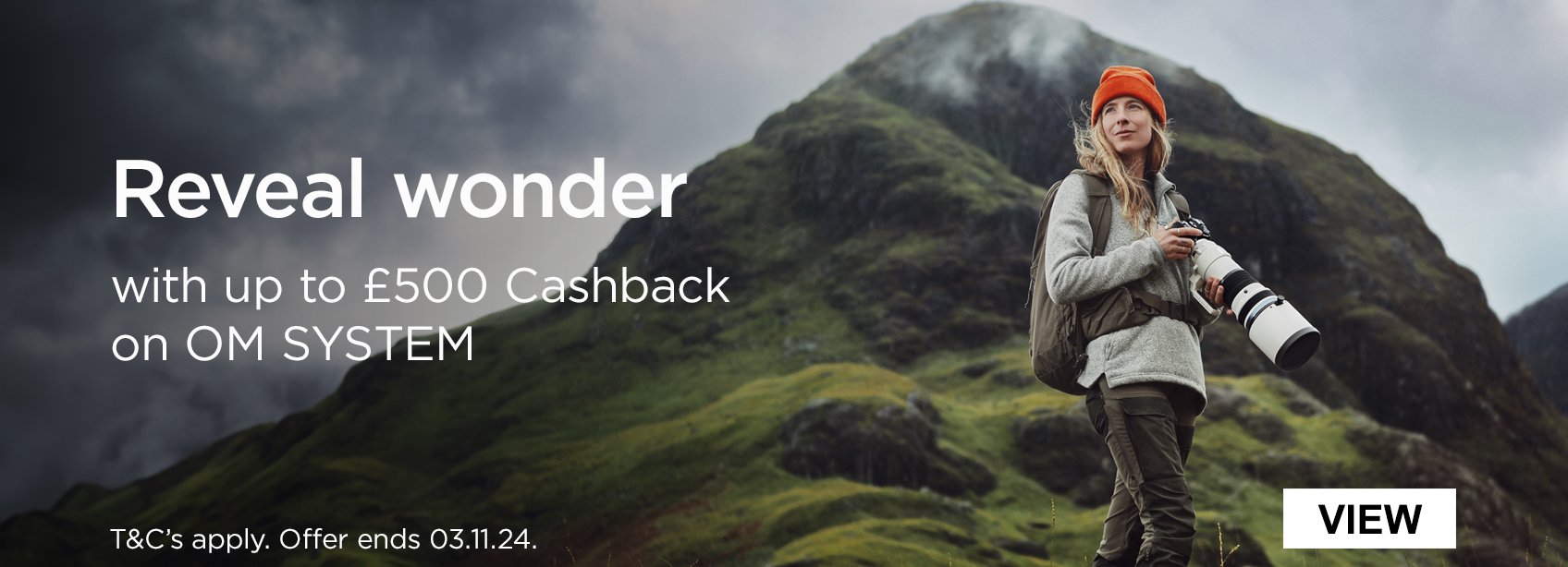 Reveal Wonder with up to £500 Cashback on OM SYSTEM