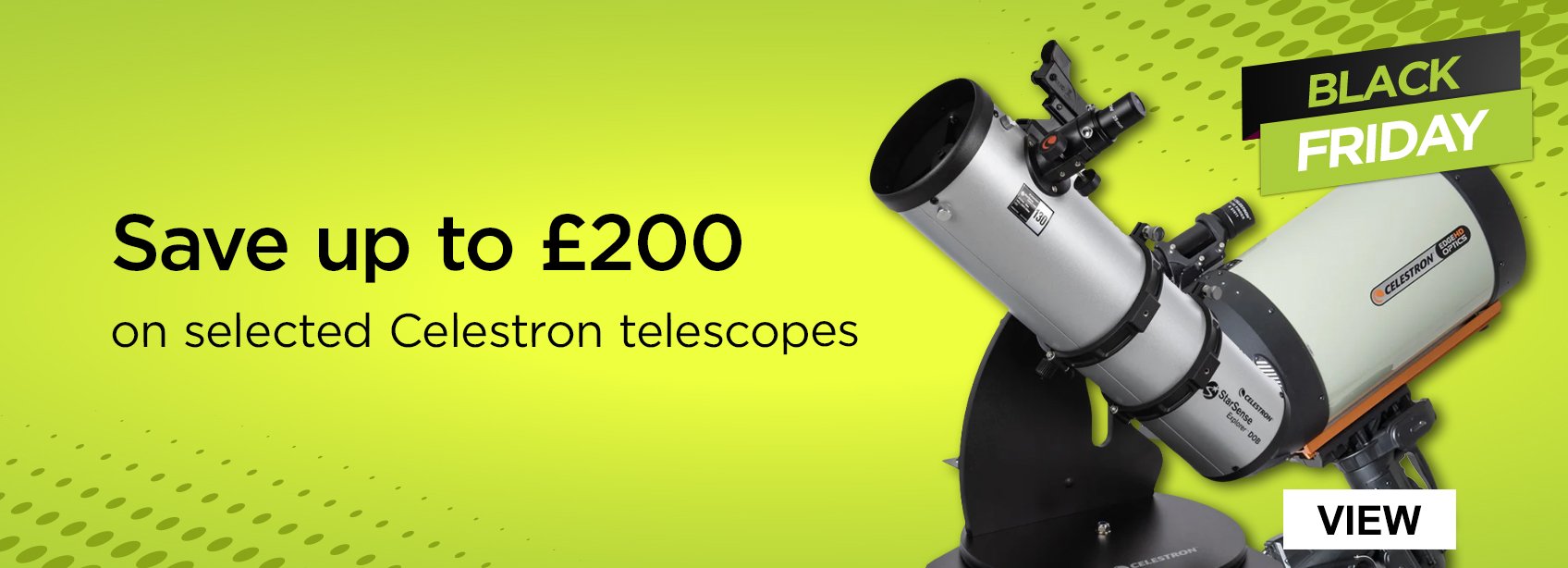 Save up to £130 on selected Celestron