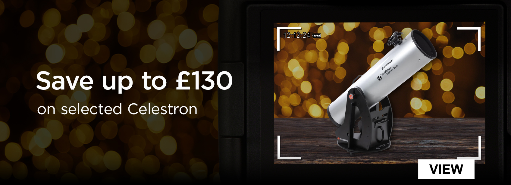 Save up to £130 on selected Celestron