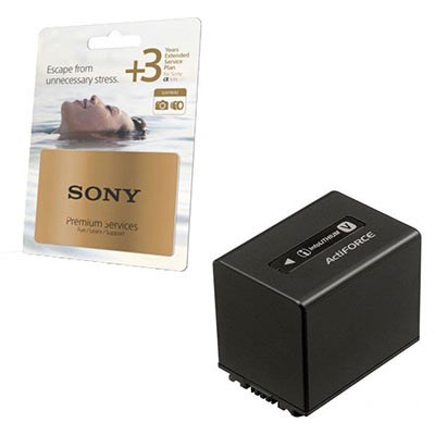 Sony AX700 Battery/Warranty Bundle