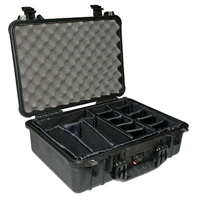 Peli 1500 Case with Dividers – Black