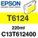 Epson T6124 Yellow 220ml Ink Cartridge