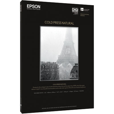 Epson Cold Press Natural A2 25 Sheets