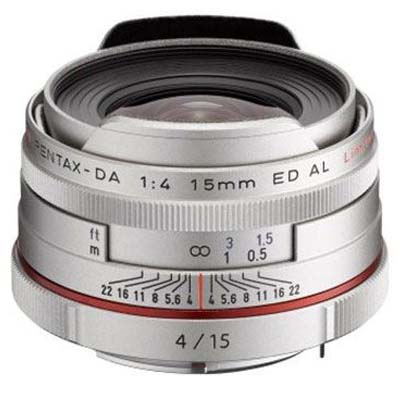 Pentax 15mm f4 ED AL Limited Lens – Silver