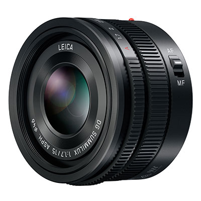 Panasonic 15mm f1.7  Leica Summilux DG ASPH Micro Four Thirds Lens – Black