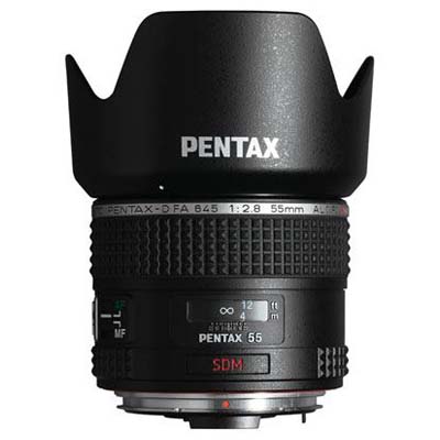 Pentax-D FA645 smc 55mm f2.8 AL (IF) SDM AW Lens | Wex Photo Video