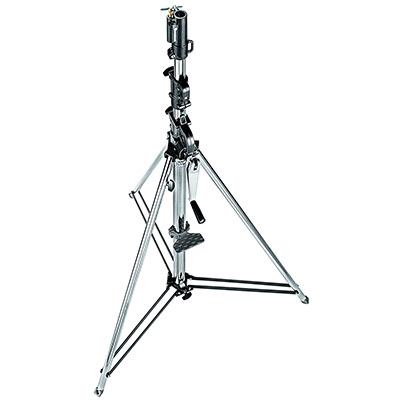 Manfrotto 087NW Wind-Up Light Stand with Safety Release Cable – Silver