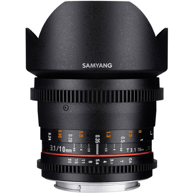 Samyang 10mm T3.1 ED AS NCS CS II VDSLR Lens – Sony Fit