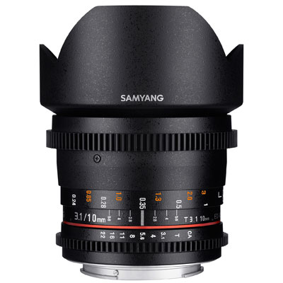 Samyang 10mm T3.1 ED AS NCS CS II Video Lens – Fujifilm Fit