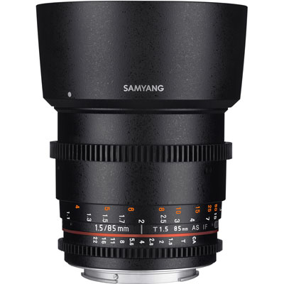 Samyang 85mm T1.5 AS IF UMC II Video Lens – Micro Four Thirds Fit