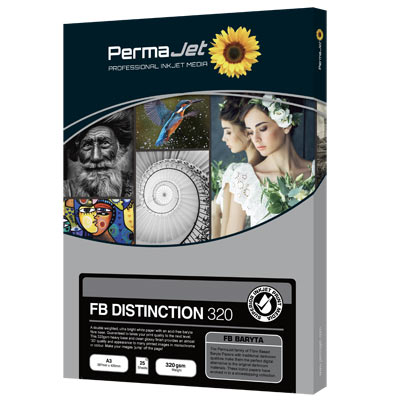 Permajet Fibre Base 320 Distinction A2 – 25 sheets