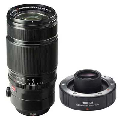 Fujifilm 50-140mm f2.8 WR OIS XF Lens with Fuji 1.4X XF TC WR Teleconverter