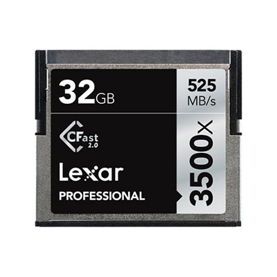 Lexar 32GB 3500x (525MB/Sec) Professional CFast 2.0 Card