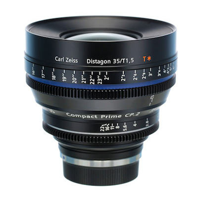 Zeiss 35mm T1.5 CP.2 Cine Prime T* Lens – Canon EF Mount (Metric/Super Speed)