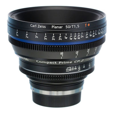 Zeiss 50mm T1.5 CP.2 Cine Prime T* Lens – Nikon F Mount (Metric/Super Speed)