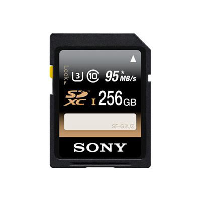 Sony 256GB UHS-I Professional SDXC Card (95MB/s read and 90MB/s write)