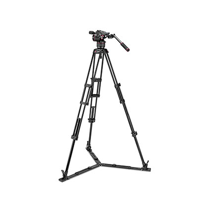 Manfrotto Nitrotech N8 and 546GB Twin Leg Tripod with Ground Spreader