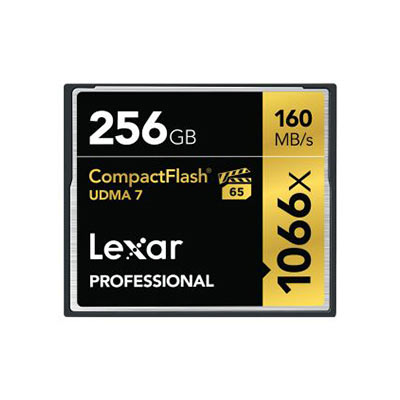 Lexar 256GB 1066x (160MB/Sec) Professional UDMA 7 Compact Flash