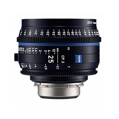 Zeiss CP.3 25mm T2.1 Lens – PL Mount (Feet)