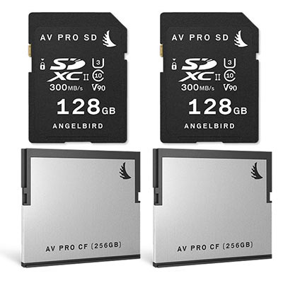 Angelbird AVpro MATCH PACK for BMD URSA mini Pro (2x CFast 2.0 256GB and 2x SDXC 128GB)