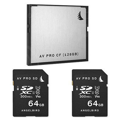 Angelbird C200 Shooting Kit – 2x 64GB SD and 1x 128GB Cfast card