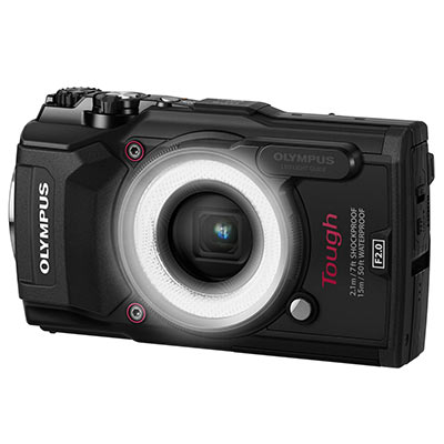 Olympus Stylus Tough TG-5 Digital Camera – Black with LG-1 LED Light Guide