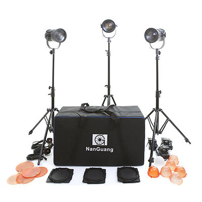 NanGuang LED 3H Fresnel Light Kit