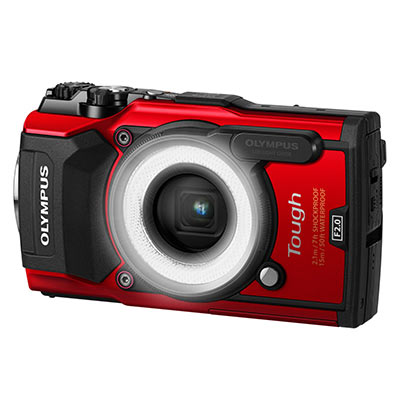 Olympus Stylus Tough TG-5 Digital Camera – Red with LG-1 LED Light Guide