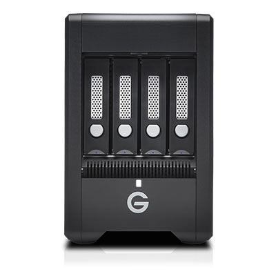 G-Technology G-SPEED Shuttle 4Bay Thunderbolt 3 20TB w/ev Series Bay Black EMEA