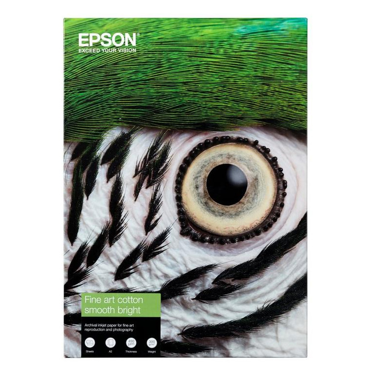 Epson Fine Art Cotton Smooth Bright A2 – 25 Sheets