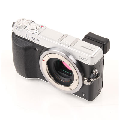 Used Panasonic LUMIX DMC-GX7 Digital Camera Body – Silver