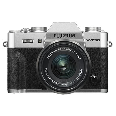 Fujifilm X-T30 Digital Camera with XC 15-45mm Lens – Silver