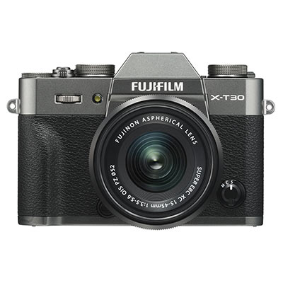 Fujifilm X-T30 Digital Camera with XC 15-45mm Lens – Charcoal Grey