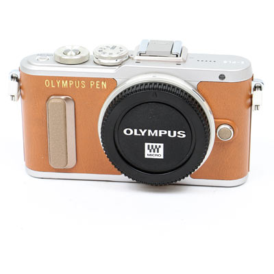 Used Olympus Pen E-PL8 Digital Camera Body – Brown