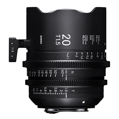 Sigma Cine 20mm T1.5 FF Lens Fully Luminous – PL Mount