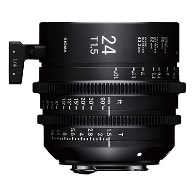 Sigma Cine 24mm T1.5 FF Lens Fully Luminous – PL Mount