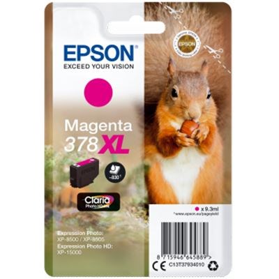 Epson 378XL (9.3ml) Claria Photo HD Magenta Ink Cartridge