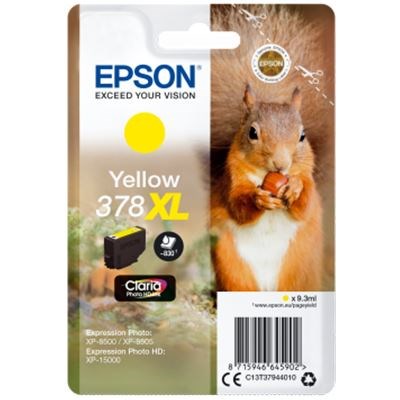 Epson 378XL (9.3ml) Claria Photo HD Yellow Ink Cartridge