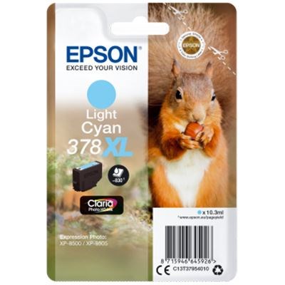 Epson 378XL (10.3ml) Claria Photo HD Light Cyan Ink Cartridge