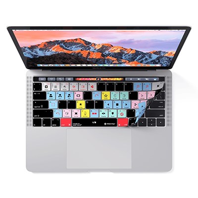 Editors Keys iMovie Keyboard Cover for MacBook Pro with Touchbar 13,-15