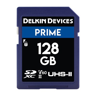 Delkin PRIME 128GB UHS-II V60 280MB/s SDXC Card